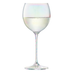 LSA International Polka Wine Glasses, Mother of Pearl, Set of 4